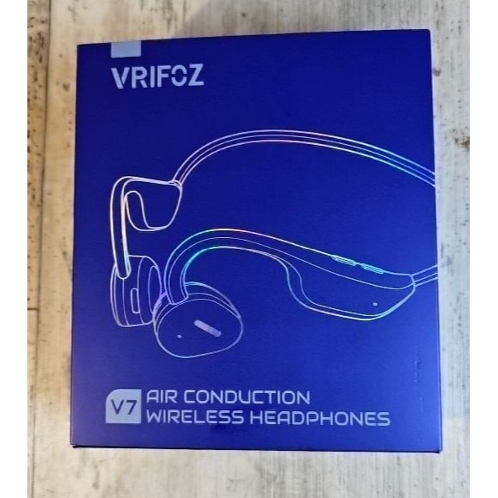VRIFOZ V7 Air Conduction Wireless Bluetooth Headphones Open Ear Neckband NIB